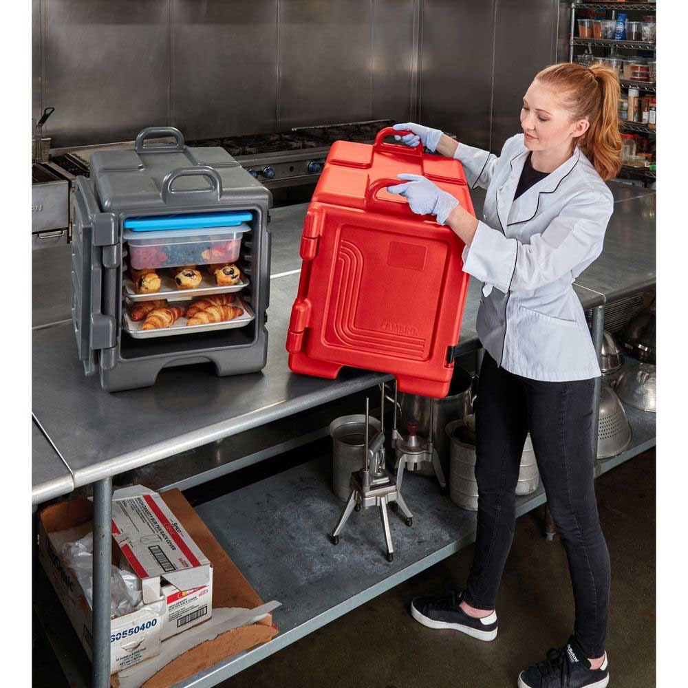 Cambro Insulated Front Loading Hot Red Sheet and Pan Combo Carrier, 36 Quart Capacity
