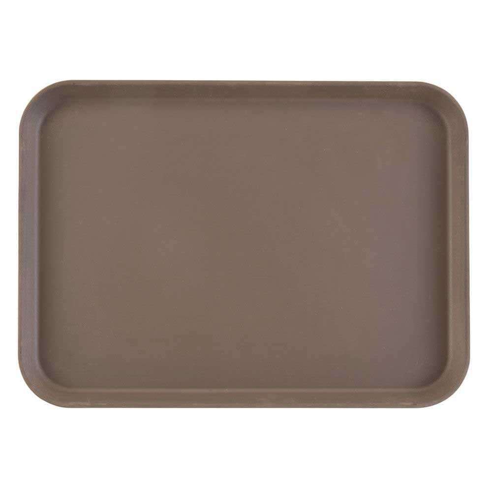 Cambro Camtread Rectangular Tavern Tan Tray, 20 1/4 x 15 inch -- 12 per case