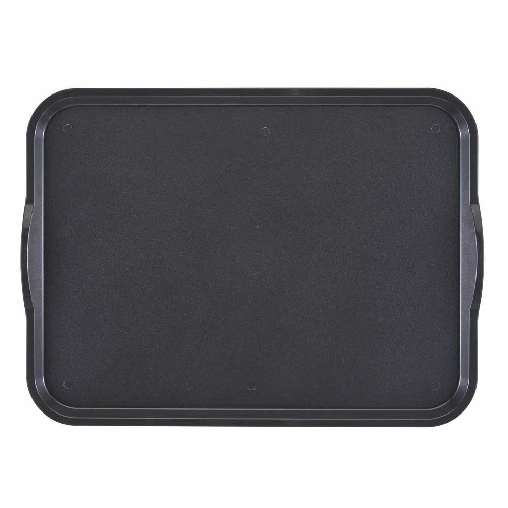 Cambro Camwear Rectangular Smoked Metal Non Skid Tray with Handles, 15 x 20 inch -- 12 per case