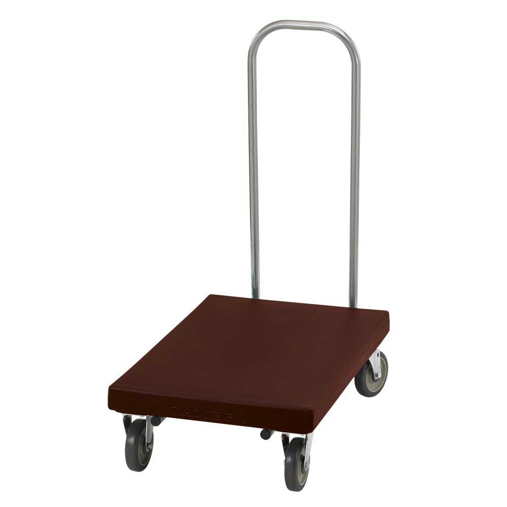 Cambro Dark Brown Utility Truck, 19 3/4 x 32 1/8 x 38 1/2 inch