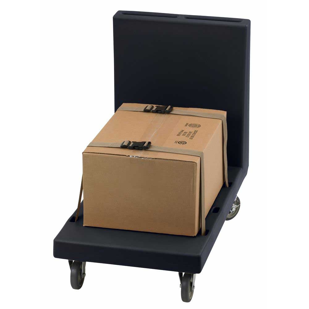 Cambro Dark Brown Utility Truck with Handles, 23 3/4 x 36 1/4 x 41 5/8 inch