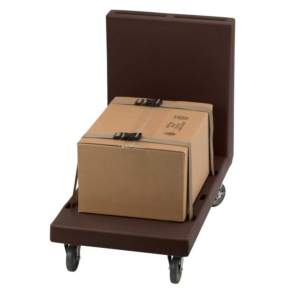 Cambro Coffee Beige Utility Truck with Handles, 23 3/4 x 36 1/4 x 41 5/8 inch