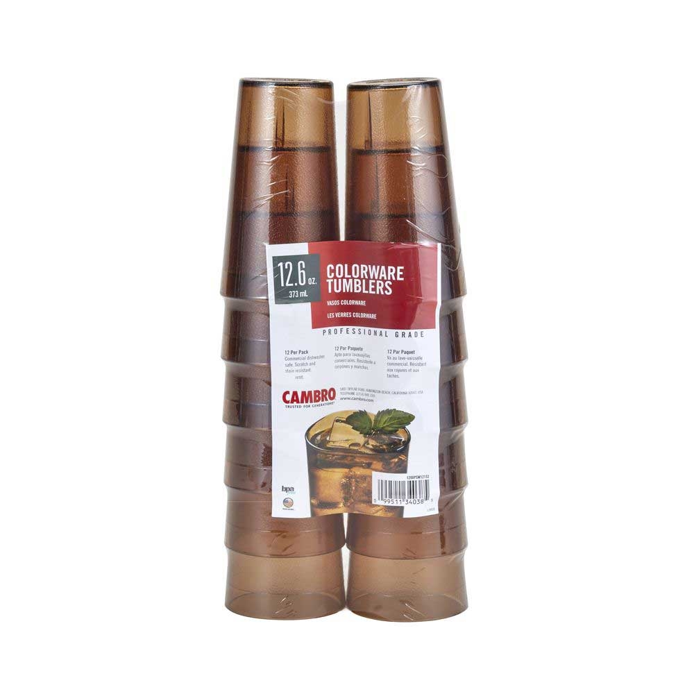 Cambro Colorware Amber Multi Pack Tumbler, 8 Ounce Capacity -- 72 per case