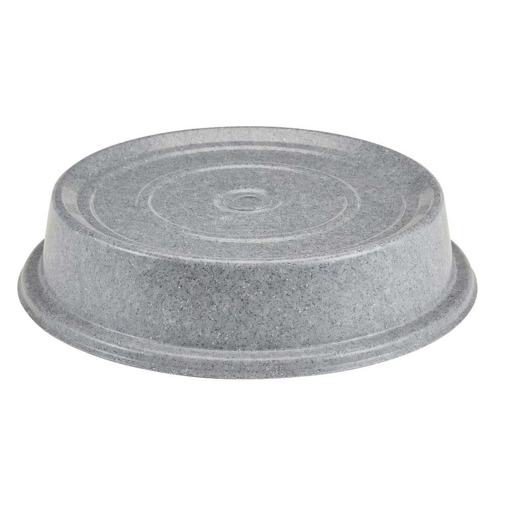 Cambro Versa Round Granite Gray No Hole Plate Camcover, 9 5/16 inch Inside Diameter -- 12 per case
