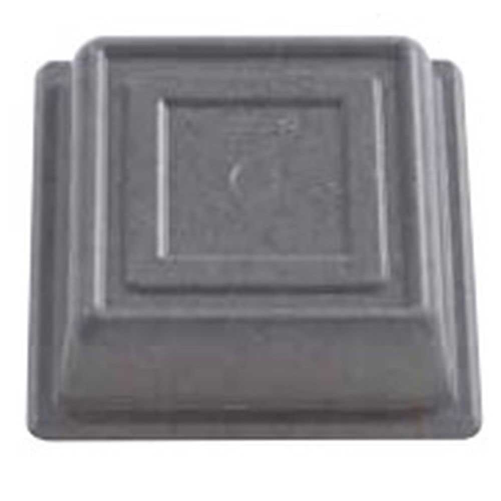 Cambro Versa Square Granite Gray No Hole Plate Camcover, 10 inch Inside Diameter -- 12 per case