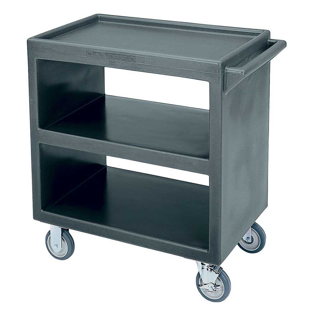 Cambro Coffee Beige Open Side Standard Service Cart, 33 1/4 x 20 x 34 5/8 inch