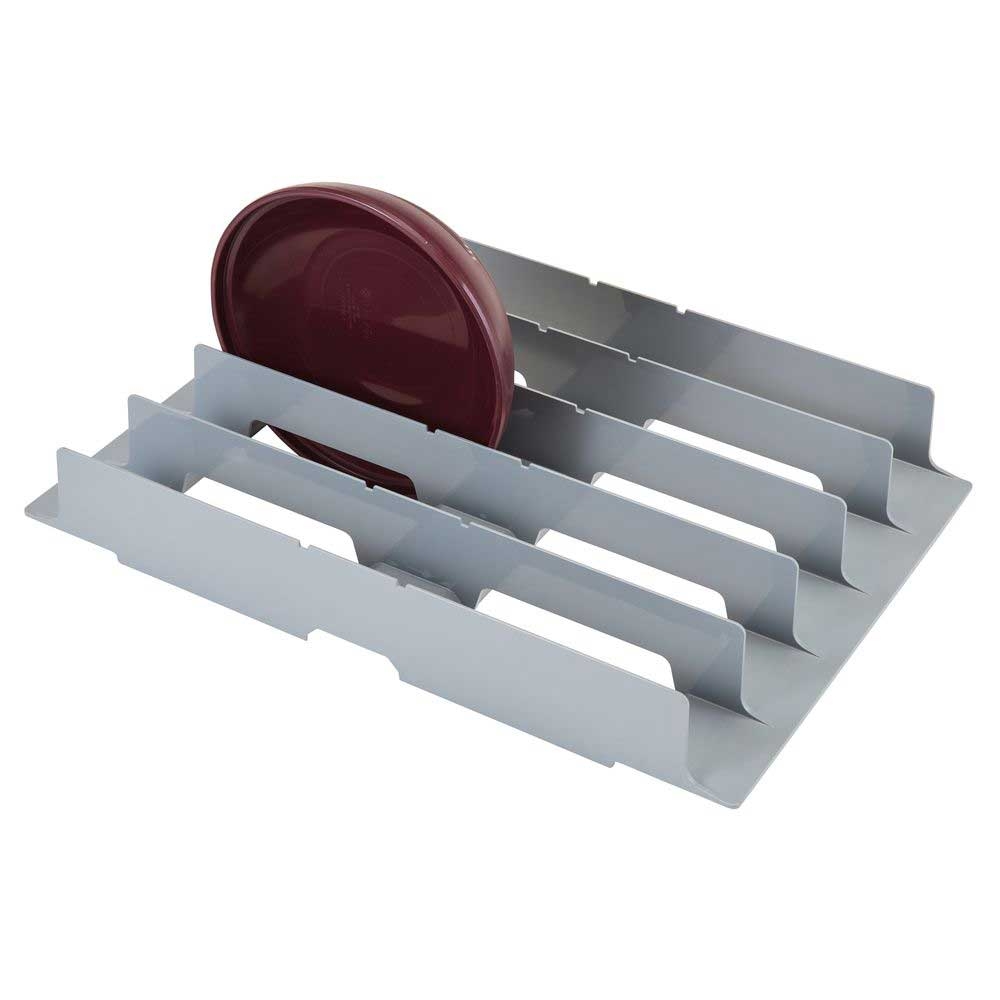 Cambro Camshelving Premium Soft Gray Dome 10 Slot Drying and Storage Cradle Only, 23 1/2 x 16 1/3 x 3 3/8 inch