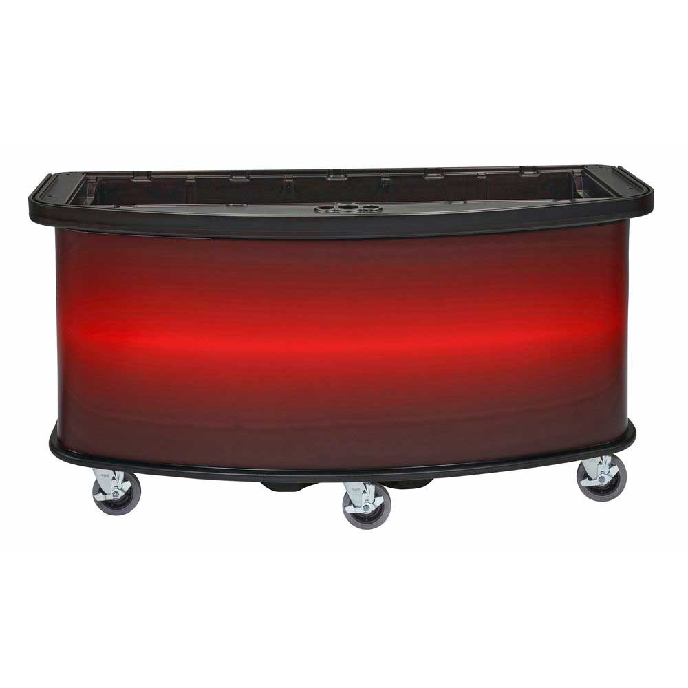 Cambro Red Wrap Base Unit for Vending Cart, 75 x 33 1/2 x 38 3/4 inch