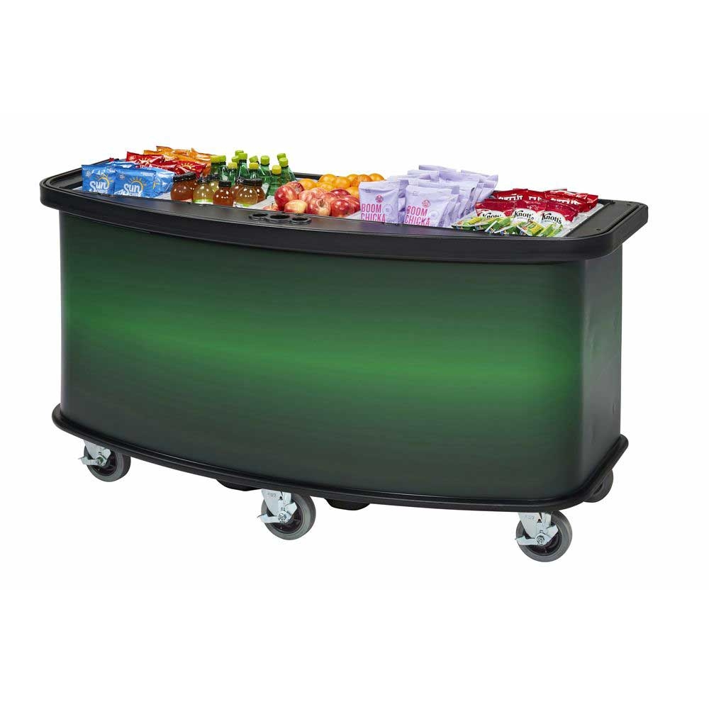 Cambro Green Wrap Base Unit for Vending Cart, 75 x 33 1/2 x 38 3/4 inch