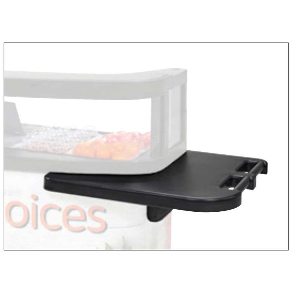 Cambro Black Right Side End Table for Vending Cart, 16 inch