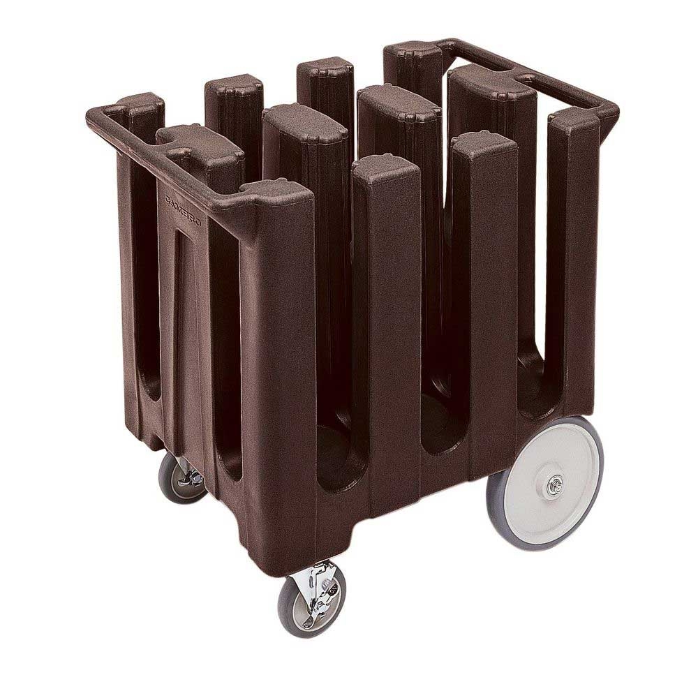 Cambro Poker Chip Style Dark Brown Non Adjustable Dish Caddy for 7 inch Diameter Plate