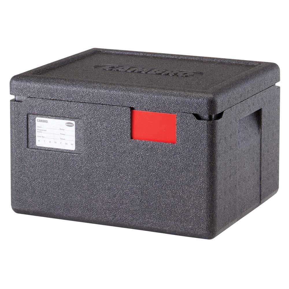 Cambro Cam GoBox Black Half Size Insulated Top Loading Food Pan Carrier, 15.4 x 13 x 10 inch