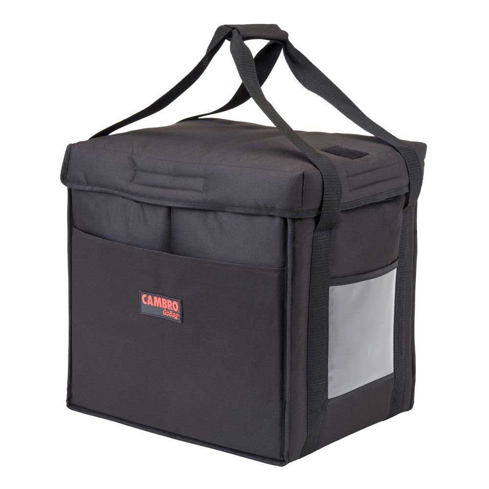 Cambro GoBag Black insulated Medium Folding Delivery Bag, 12 x 15 x 15 inch -- 4 per case