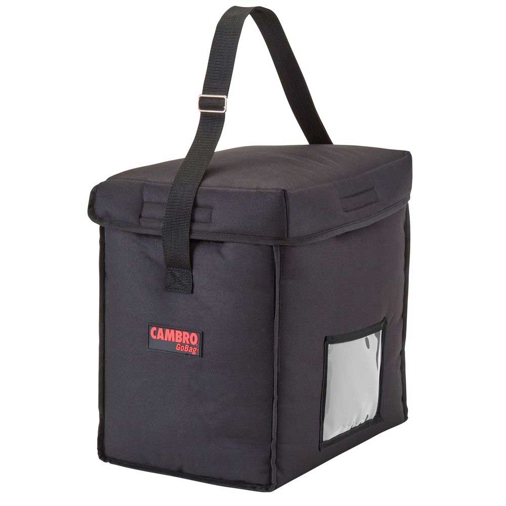 Cambro GoBag Black insulated Small Top Loading Delivery Bag, 13 x 9 x 13 inch -- 4 per case