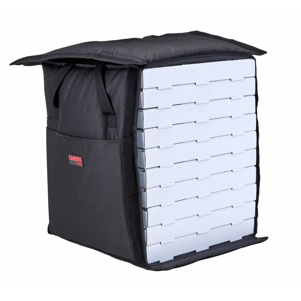 Cambro Black Insulated Standard Pizza Delivery GoBag, 19 x 19 x 23 inch -- 4 per case