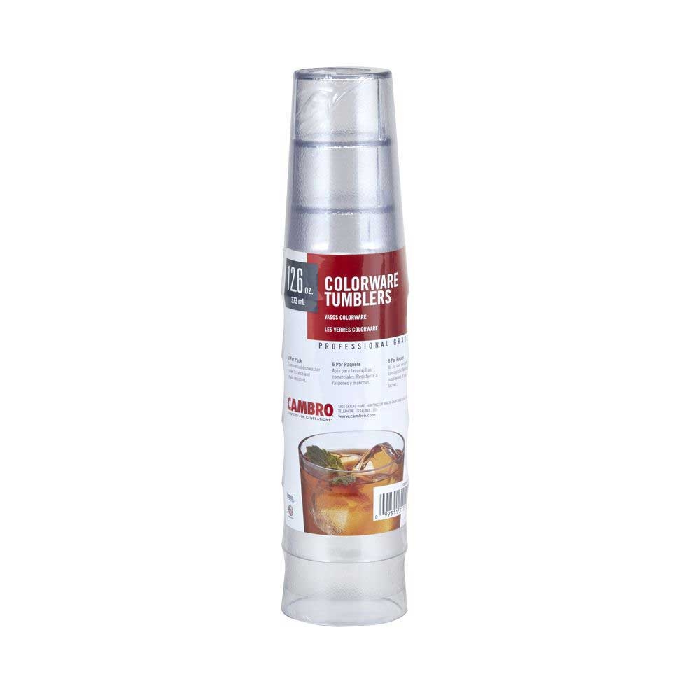 Cambro Laguna Clear Multi Pack Tumbler, 22 Ounce Capacity -- 36 per case