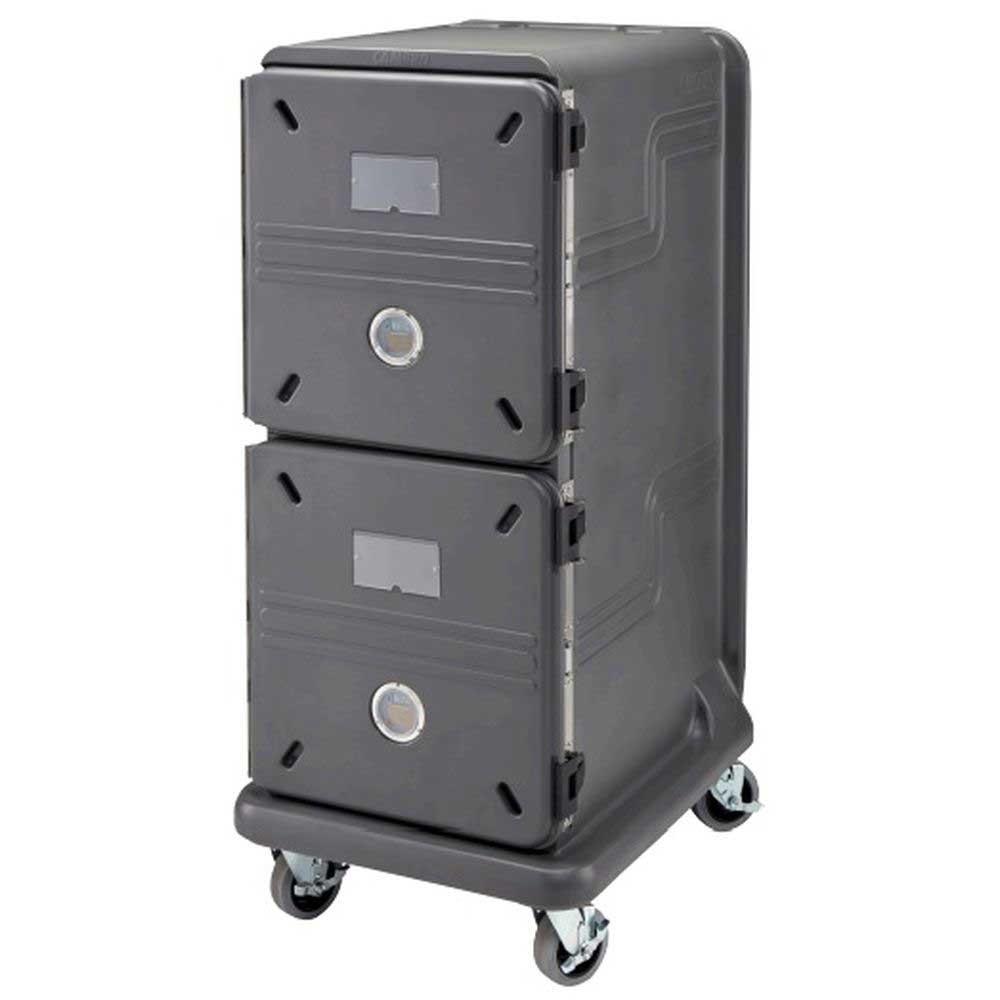Cambro The Pro Cart Ultra Electric Insulated Charcoal Gray 2 Active Cold Compartment Food Pan Carrier, 30 x 38 x 68 inch