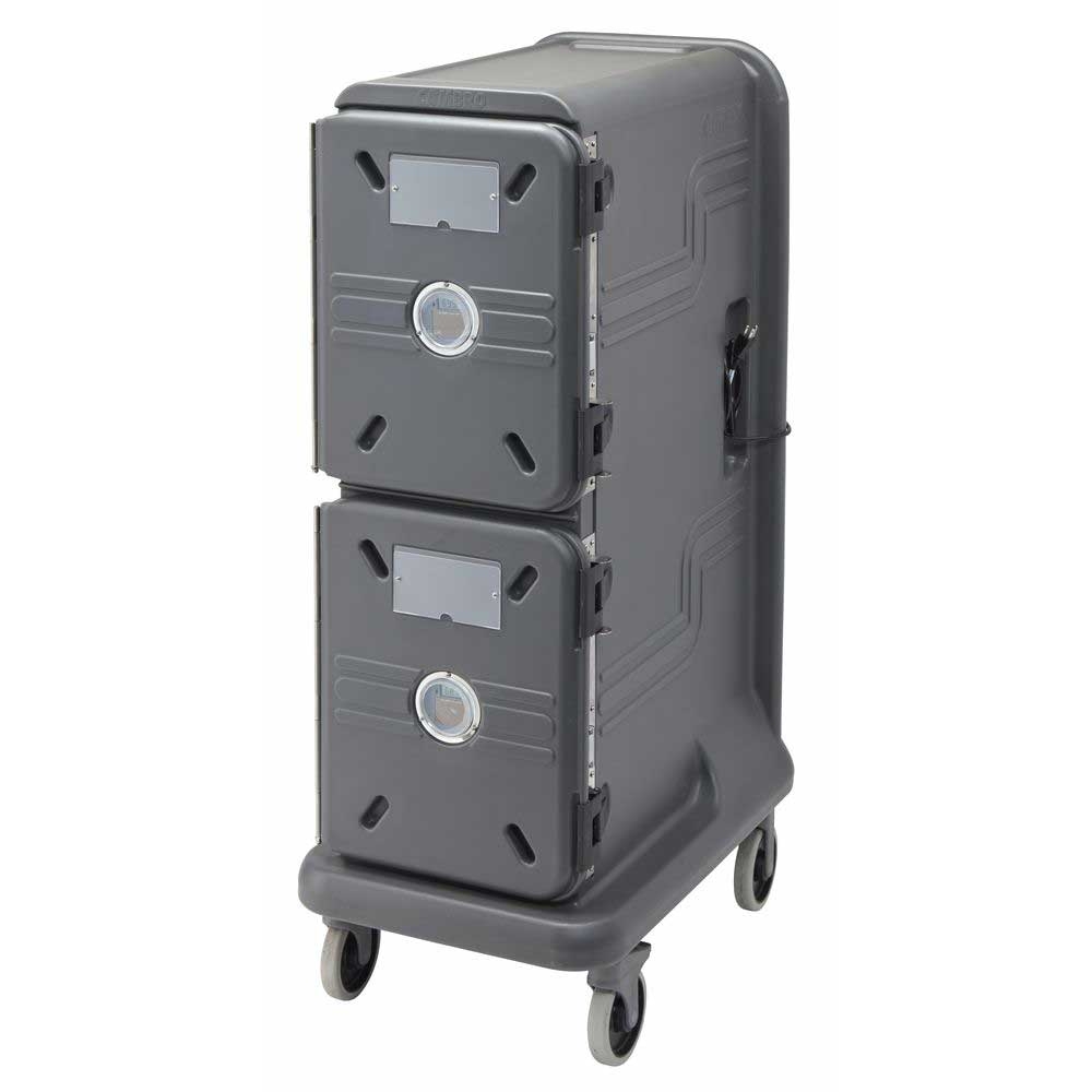 Cambro The Pro Cart Ultra Non Electric Insulated Charcoal Gray 2 Passive Compartment Food Pan Carrier, 21.9 x 34 x 59.1 inch