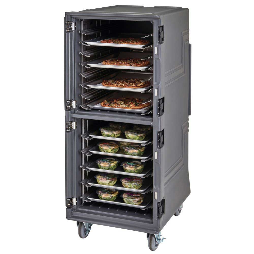 Cambro Pro Cart Ultra Charcoal Gray Tall 110 Volt Electric Hot/Cold Food Holding and Transport Cabinet, 28 x 36 1/2 x 66 inch