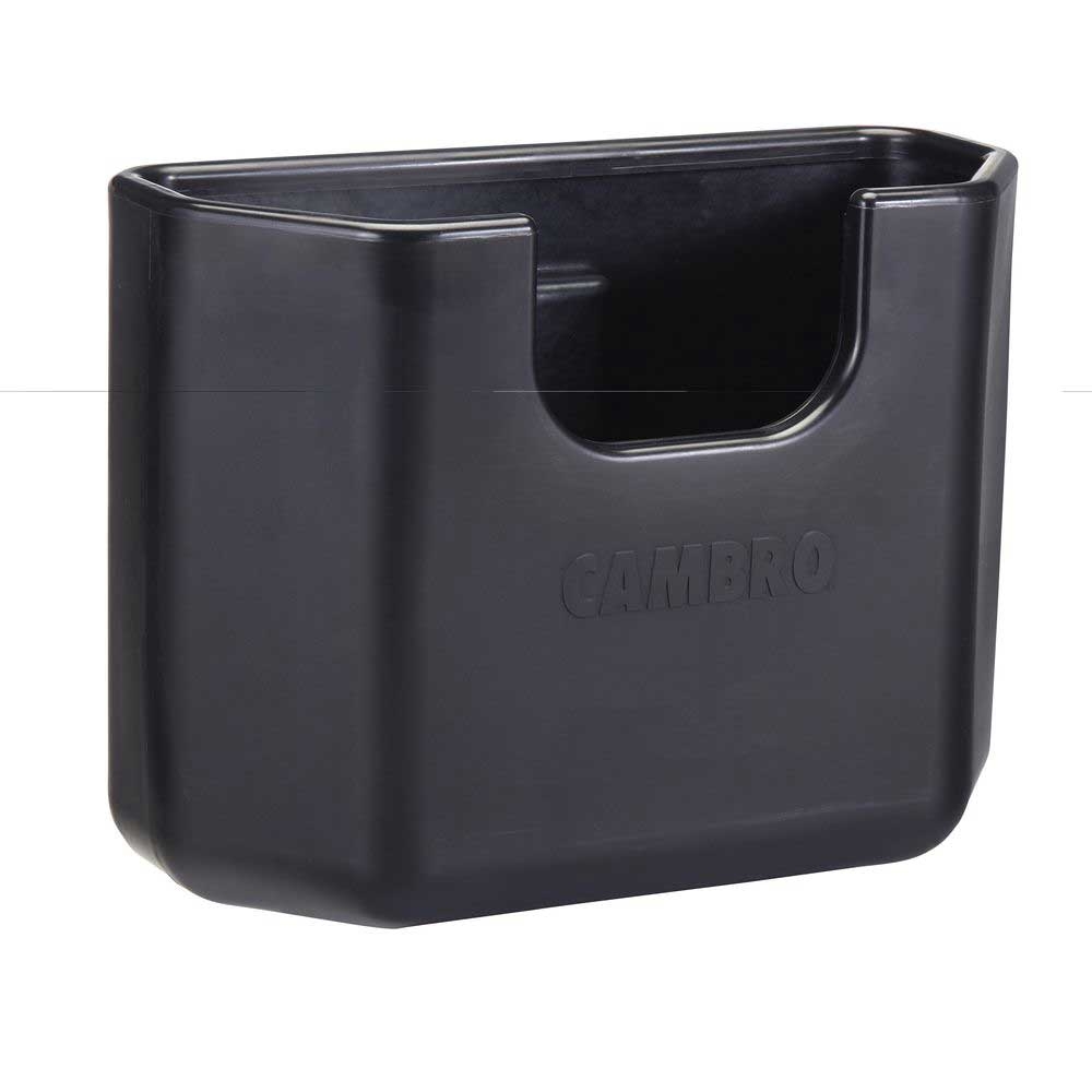 Cambro Small Black Quick Connect Bin for Service Cart Pro, 16 x 7 x 12.2 inch