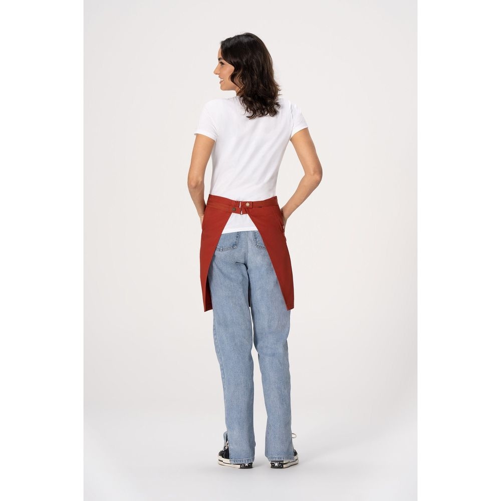 Chef Works Rust Lockharte Half Bistro Canvas Apron for Unisex, 19 inch Long x 31.5 inch Wide