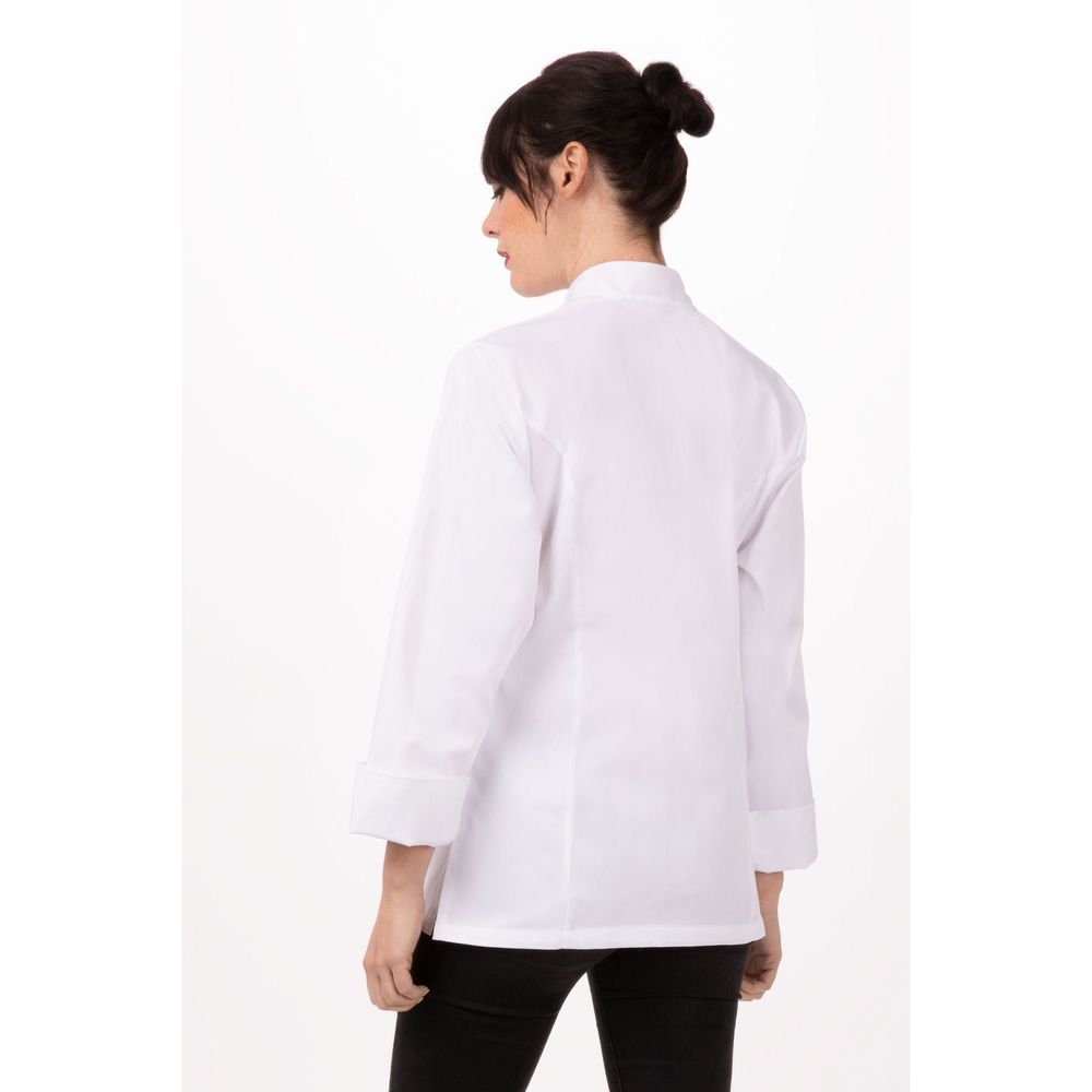 Chef Works White Extra Large Classic Fit Le Mans Chef Coat for Women