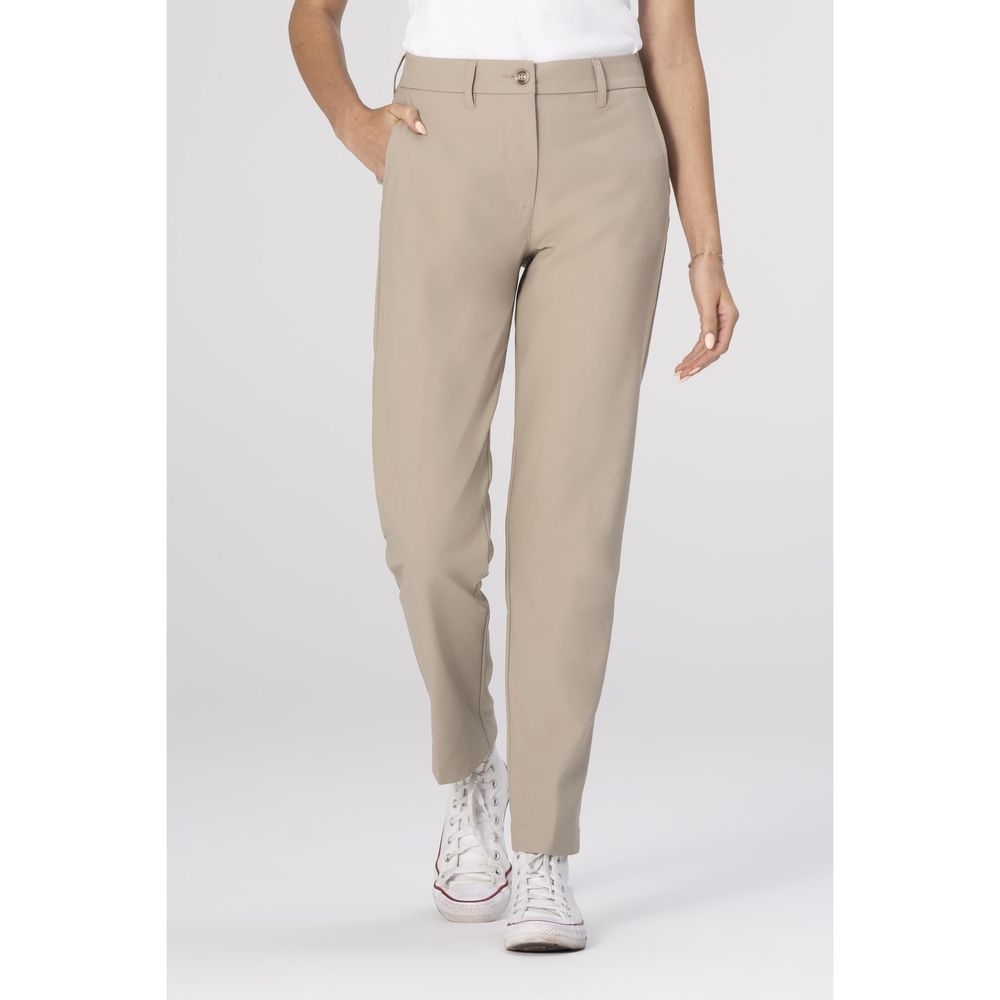 Chef Works Khaki Chino Poly Stretch Pant for Women, 18 inch