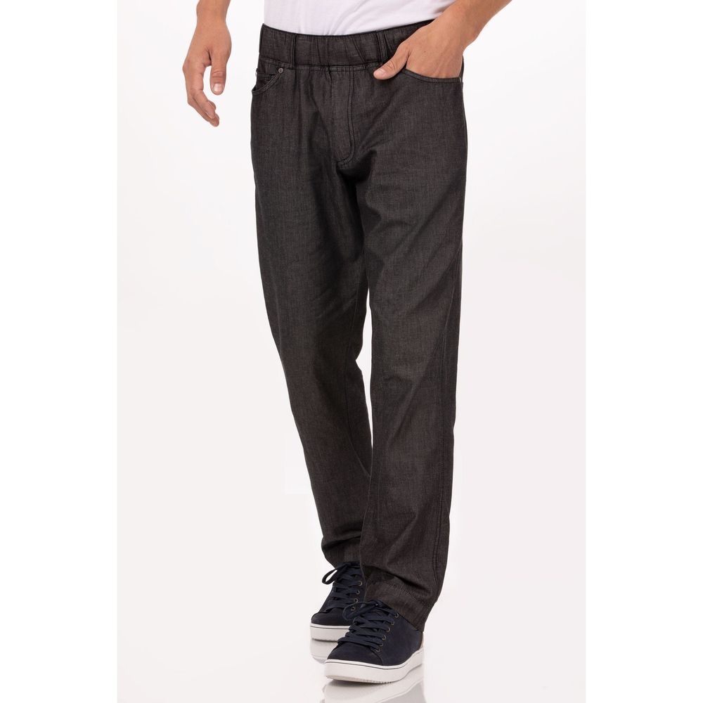 Chef Works Black 2XL Classic Fit Gramercy Chef Pant