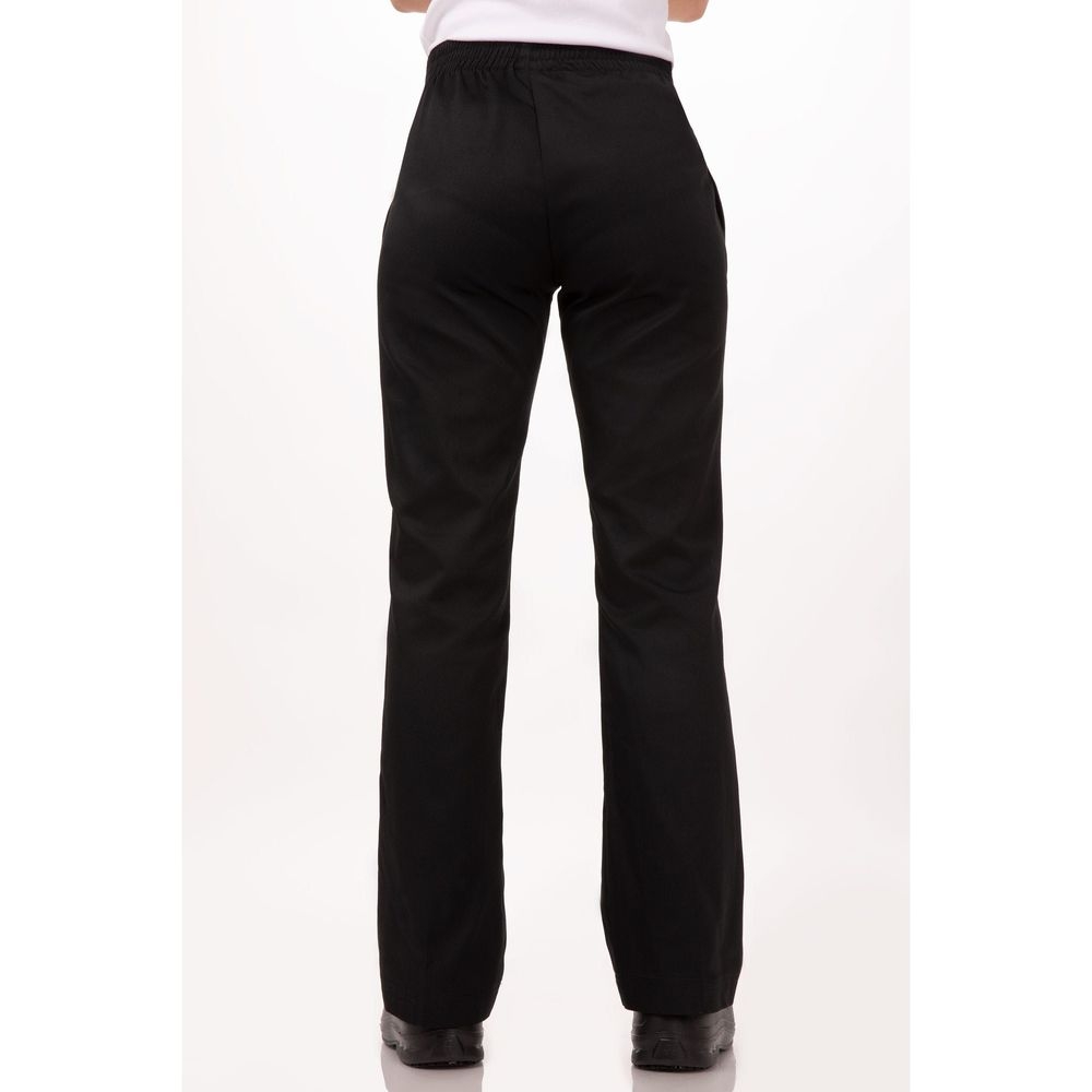Chef Works Black Extra Large Classic Fit Essential Baggy Chef Pant for Women