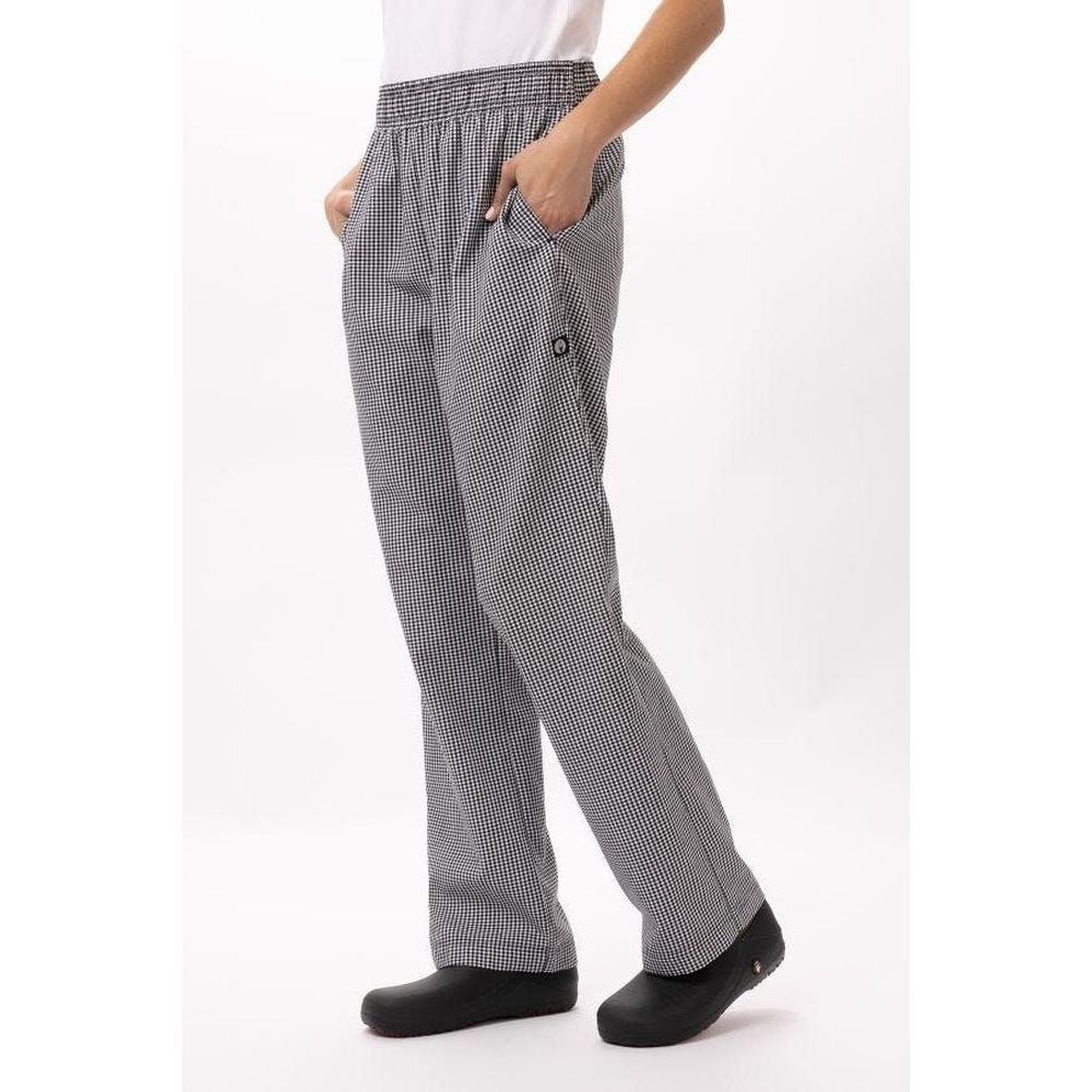 Chef Works Small Check 3XL Classic Fit Essential Baggy Chef Pant for Women