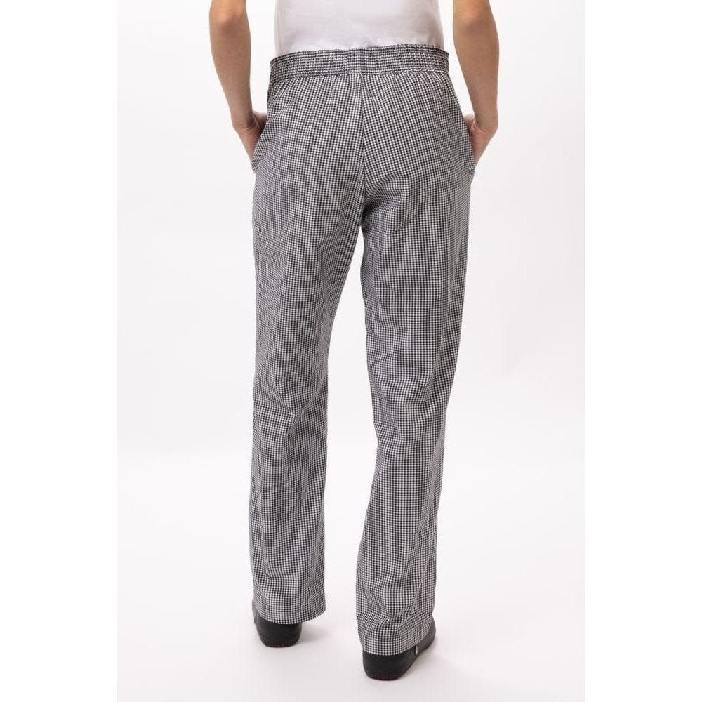 Chef Works Small Check Small Classic Fit Essential Baggy Chef Pant for Women