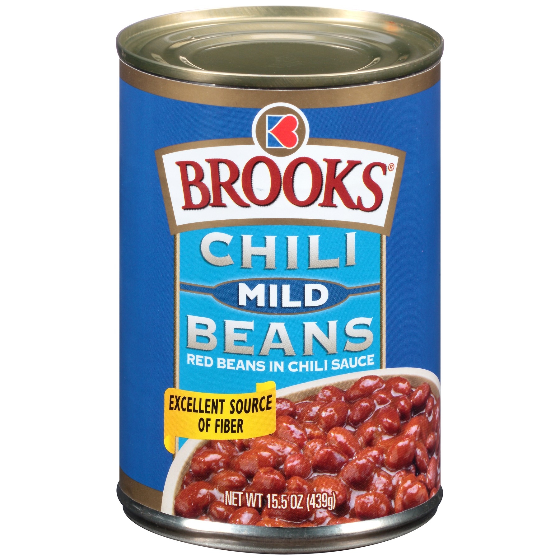 Brooks Mild Chili Beans, 15.5 Ounce Can -- 24 per case.