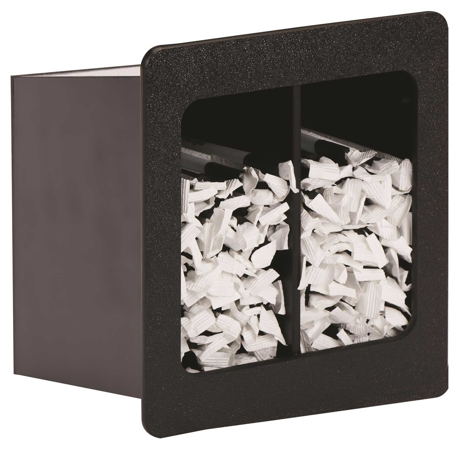 Dispense-Rite Black Polystyrene Built-in Wrapped Straw Organizer for Standard Length Straws