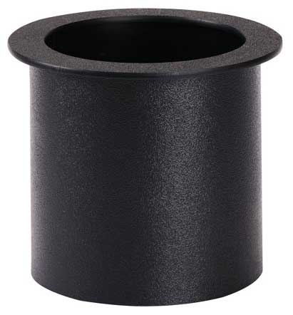 Dispense-Rite Black Polystyrene Small Drop-in Trash Chute