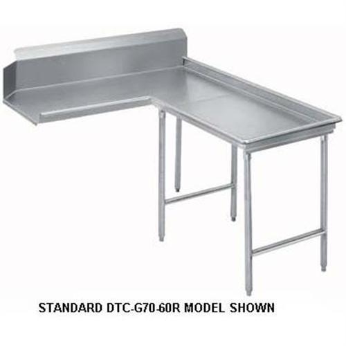 Spec-Line K30 Series Stainless Steel Clean Korner 12 Feet Dishtable Left.