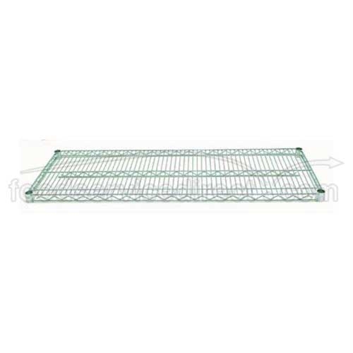 Spec-Line Green Epoxy Wire Shelf, 21 x 72 inch.