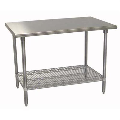 Equipment Stainless Steel Stand With Undershelf, 24 x 36 inch.