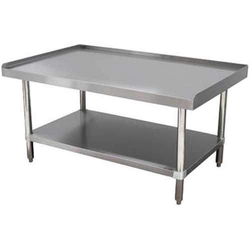 Equipment Stainless Steel Stand With Undershelf, 30 x 96 inch.