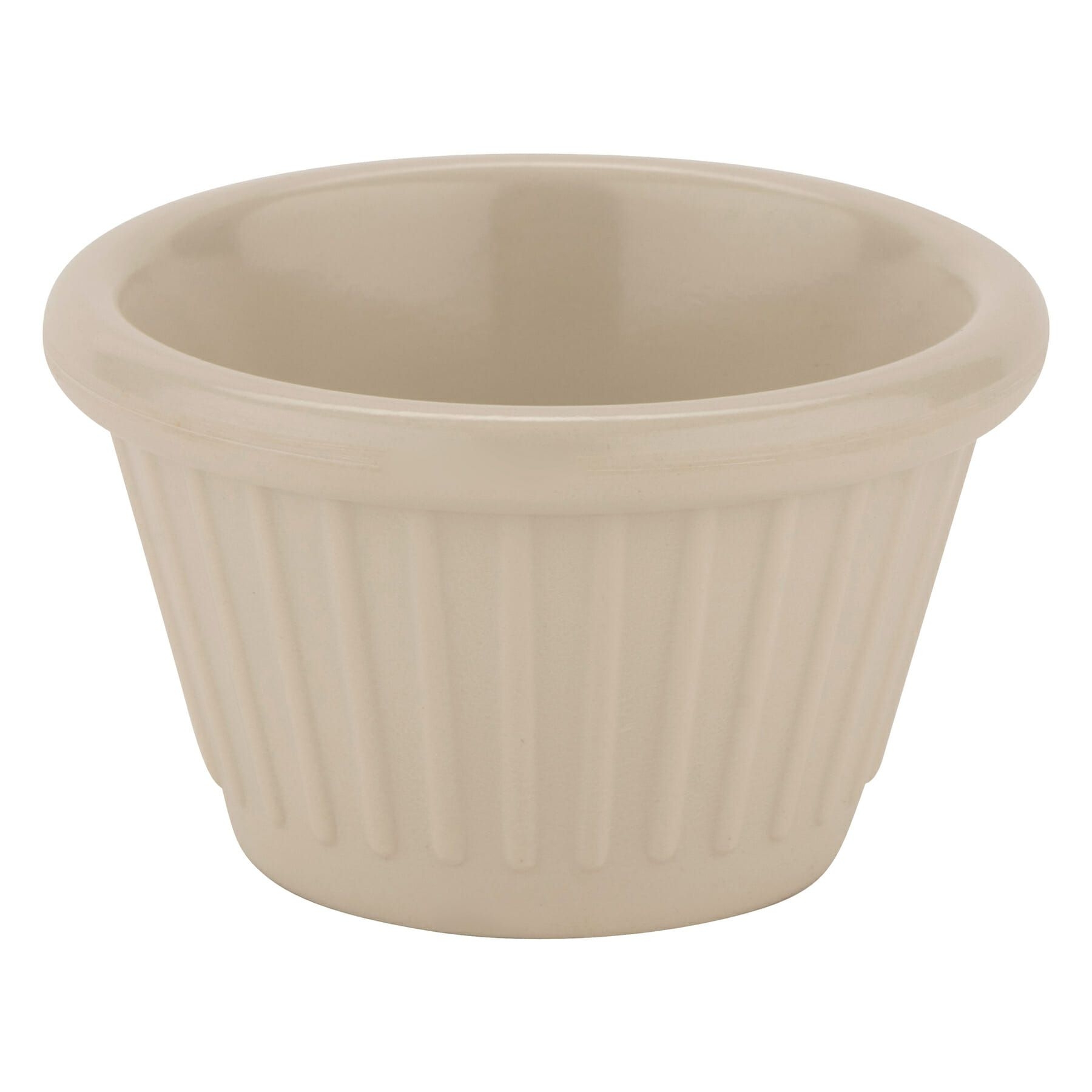 Clear GET Enterprises inc Melamine Fluted Ramekin, 1.5 Ounce -- 48 per case.