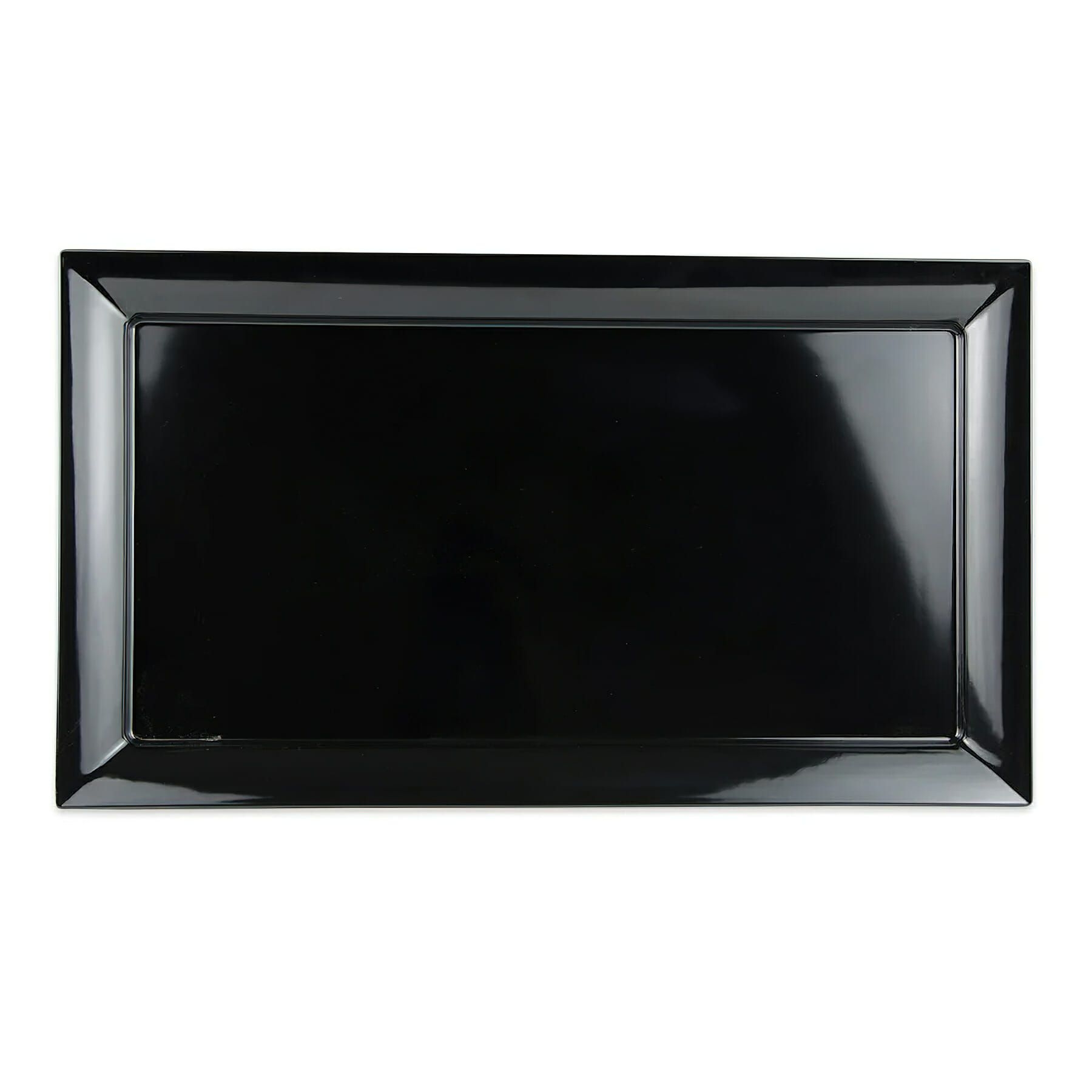 Black GET Enterprises inc Siciliano Melamine Rectangular Display Plate, 27.88 x 15.88 inch -- 1 per case