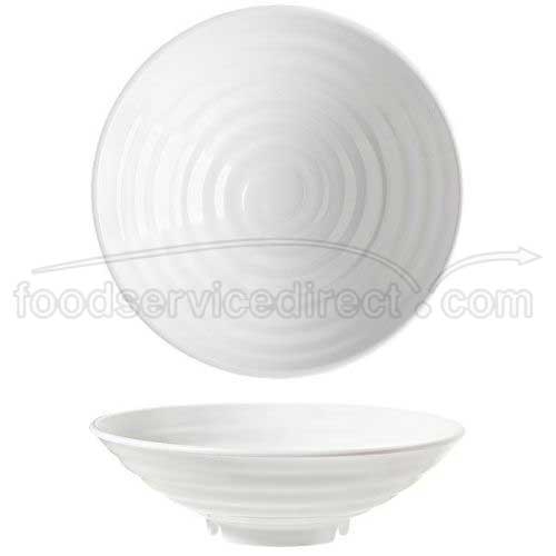 Black GET Enterprises inc Milano Melamine Round Plate, 15 inch -- 6 per case