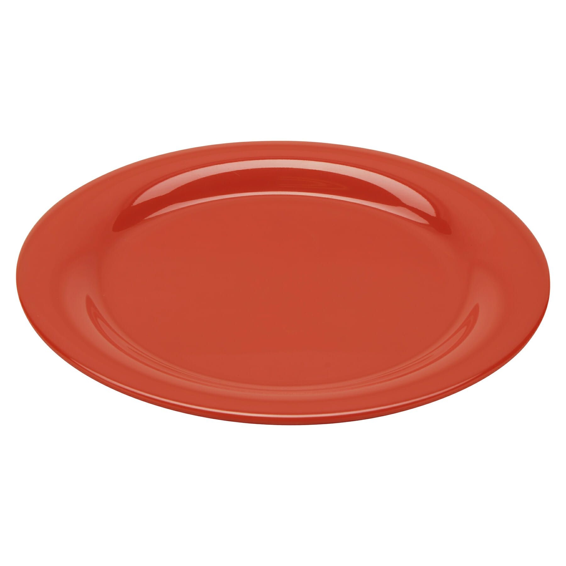 Rio Orange GET Enterprises inc Diamond Mardi Gras Melamine Round Narrow Rim Plate, 10.5 inch -- 12 per case.
