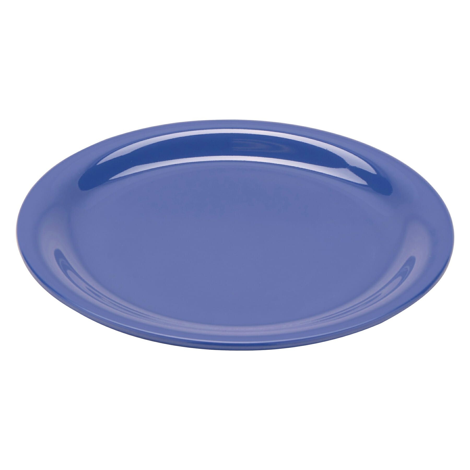 Peacock Blue GET Enterprises inc Diamond Mardi Gras Melamine Round Narrow Rim Plate, 7.25 inch -- 48 per case.