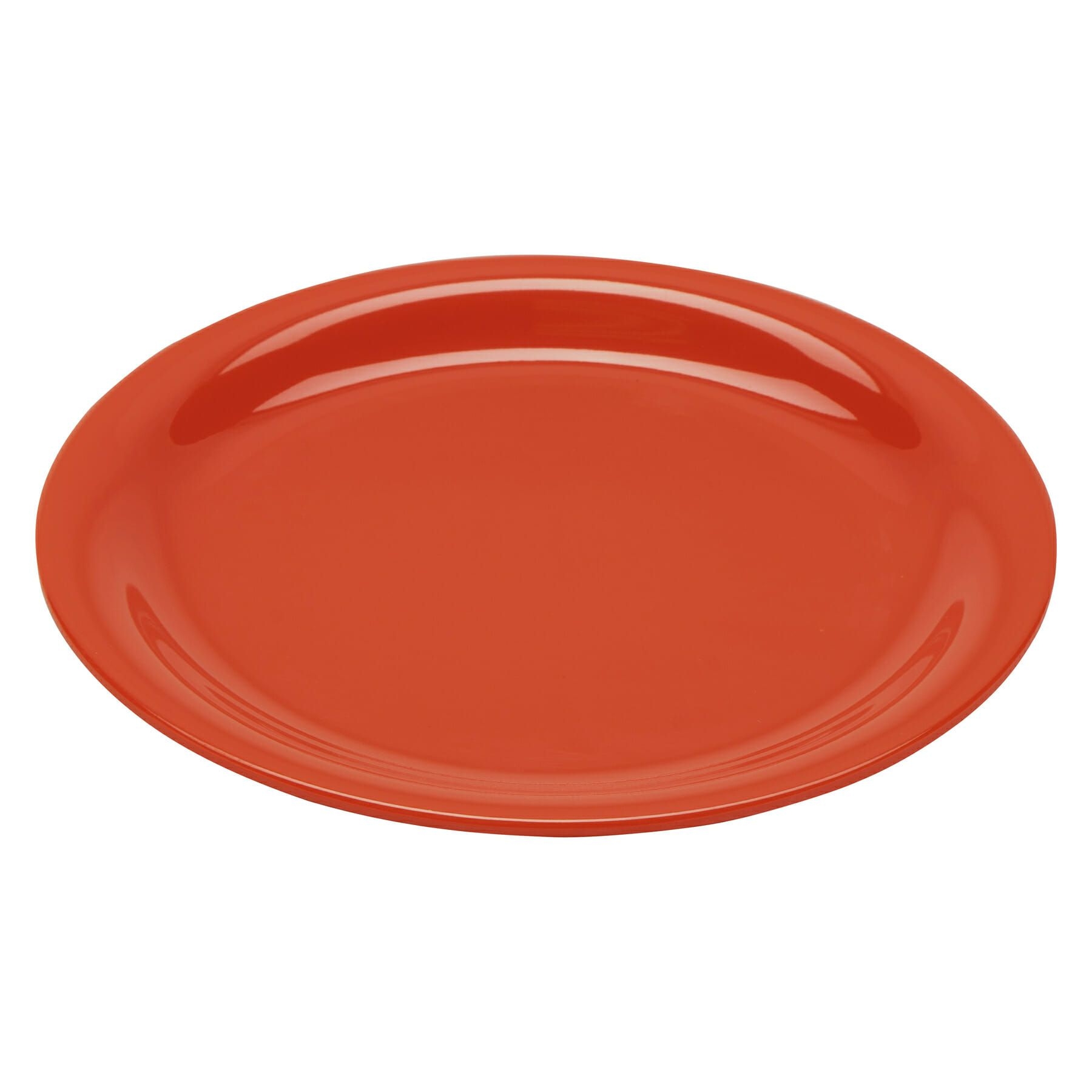 Rio Orange GET Enterprises inc Diamond Mardi Gras Melamine Round Narrow Rim Plate, 7.25 inch -- 48 per case.