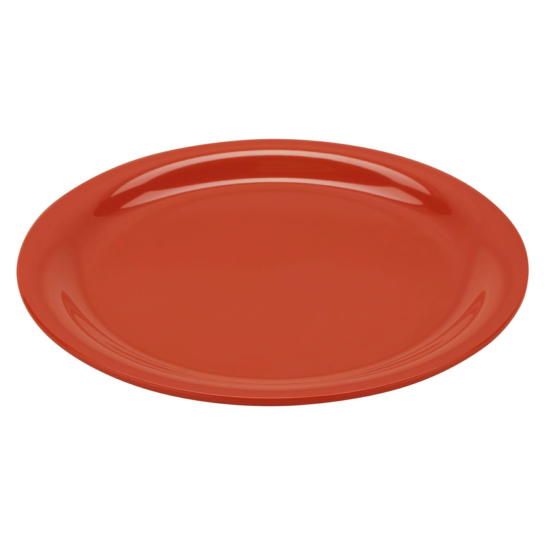 Rio Orange GET Enterprises inc Diamond Mardi Gras Melamine Round Narrow Rim Plate, 9 inch -- 24 per case.