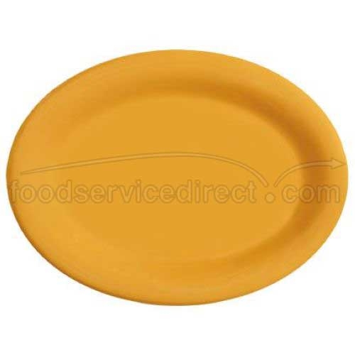 Peacock Blue GET Enterprises inc Diamond Mardi Gras Melamine Oval Platter, 12 x 9 inch -- 12 per case.