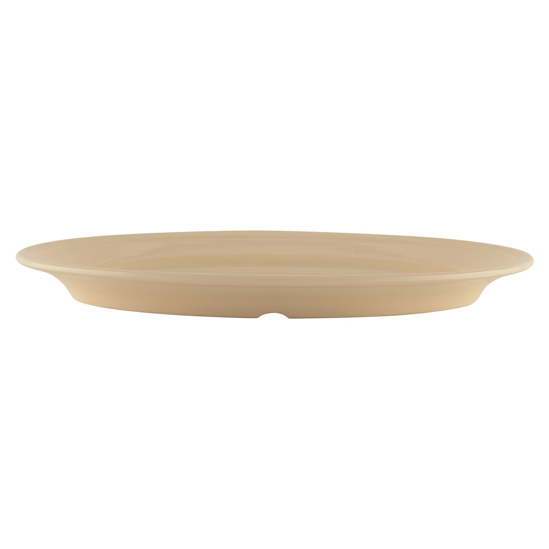Tan GET Enterprises inc Supermel II Melamine Oval Platter, 24 x 8.5 inch -- 24 per case.
