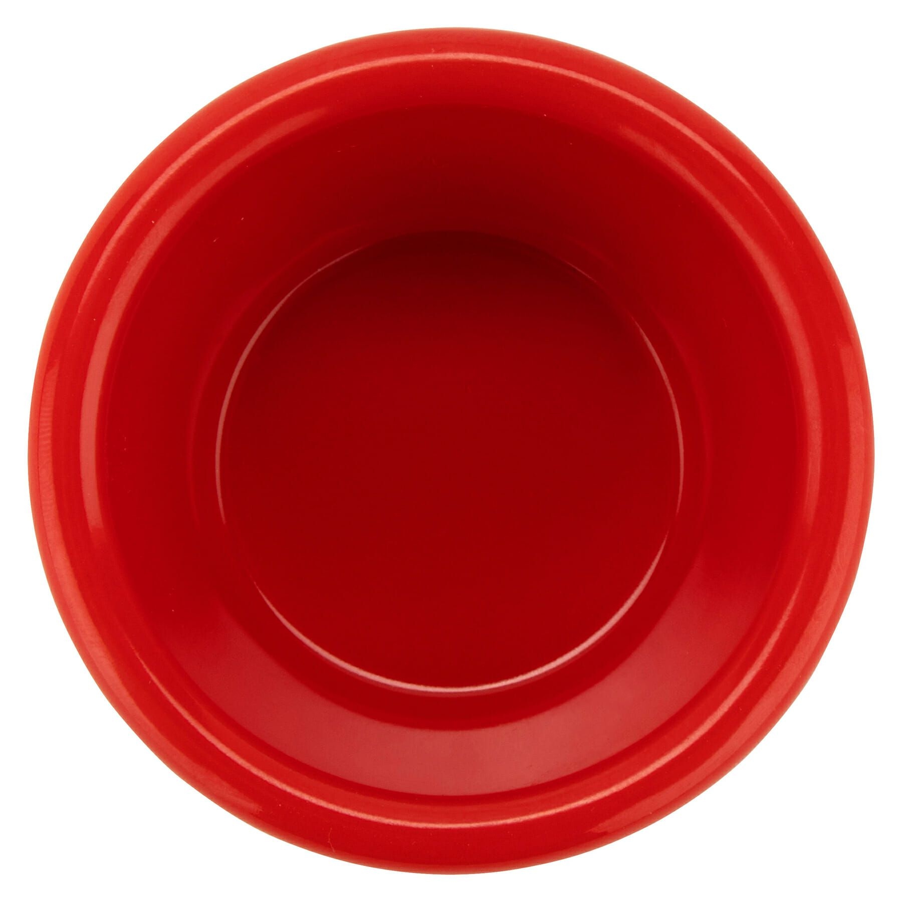 Red GET Enterprises inc Melamine Fluted Ramekin, 2.88 inch -- 48 per case.