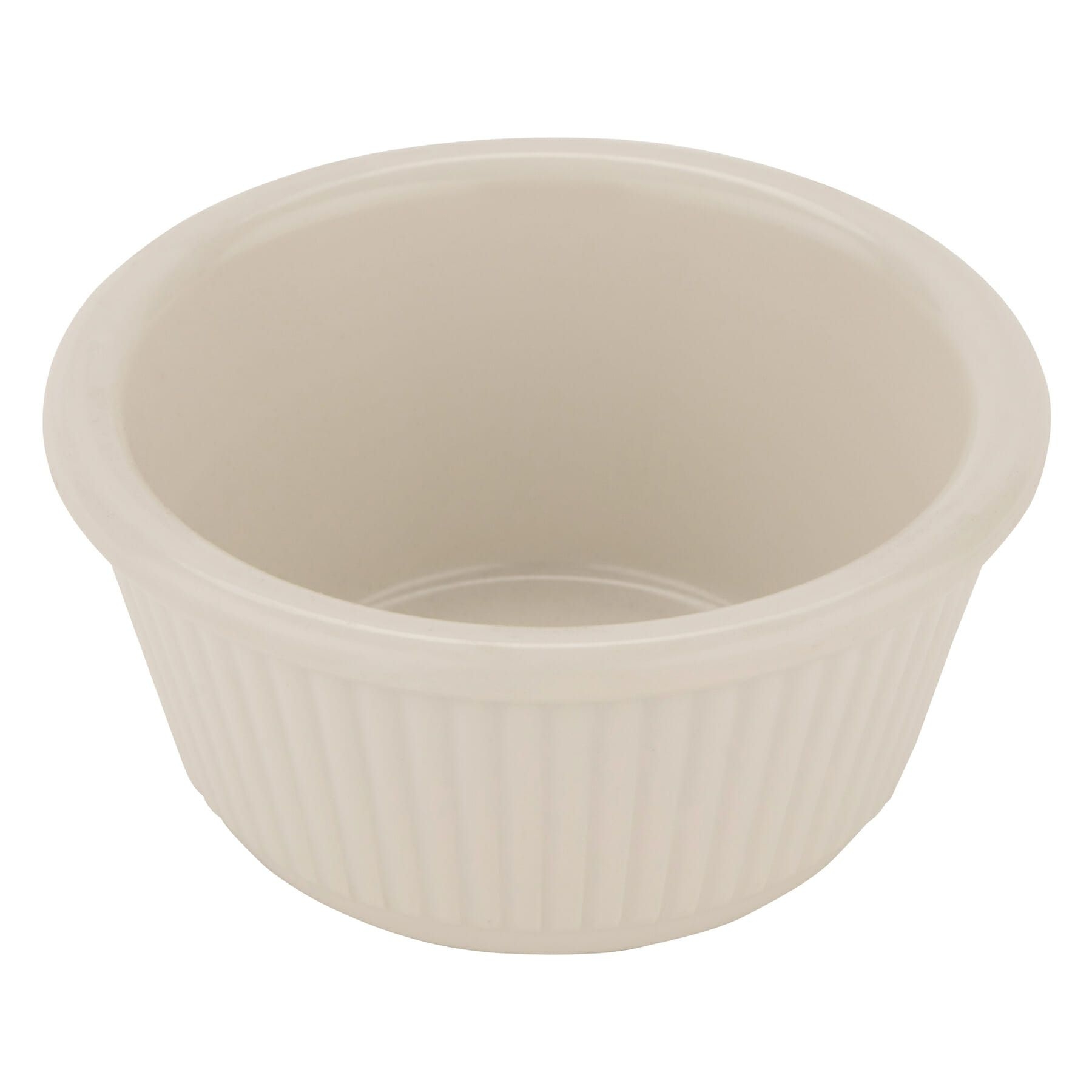 Ivory GET Enterprises inc Melamine Fluted Ramekin, 3.19 inch -- 48 per case.