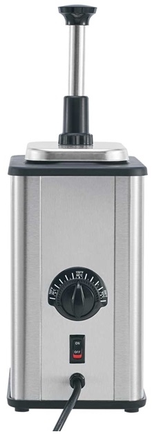 Server Single EZ-Topper Tall Dual Pouch Topping Warmer with Heated Spout, 17 3/8 x 6 x 9 5/8 inch